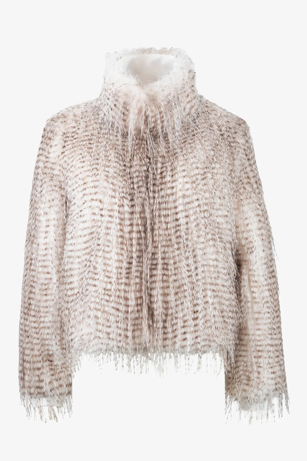 Bedruckte Kunstfell-Jacke 01