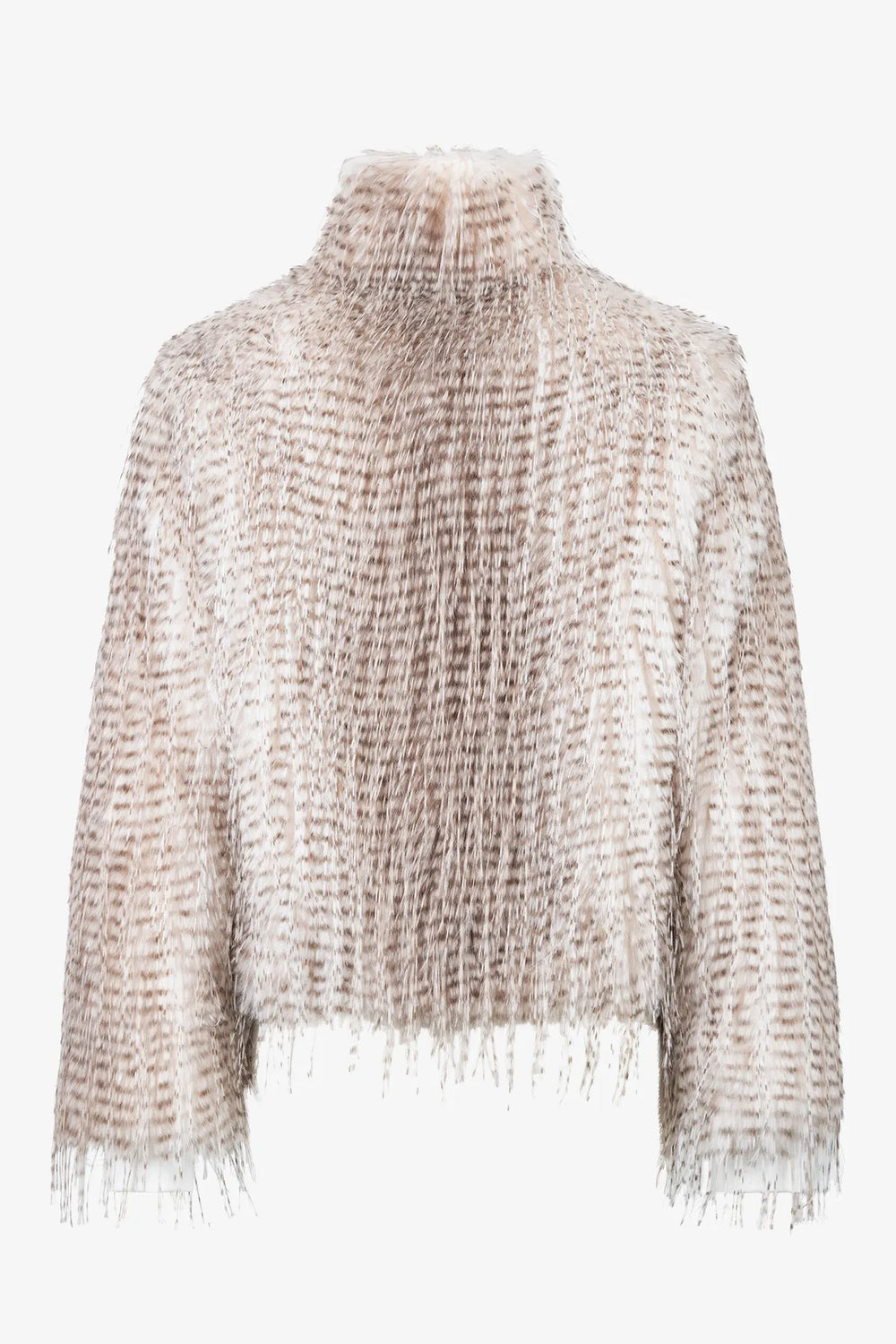 Bedruckte Kunstfell-Jacke 01