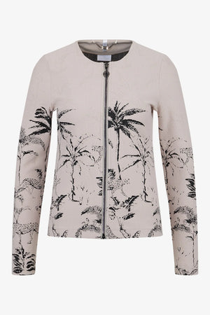 Jersey-Jacke mit Rundhalsausschnitt 01
