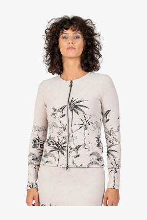 Jersey-Jacke mit Rundhalsausschnitt 05