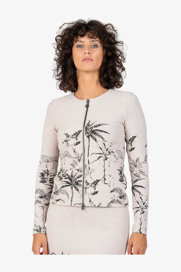 Jersey-Jacke mit Rundhalsausschnitt 05