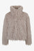 Unechte Pelzjacke mit Umlegekragen 01