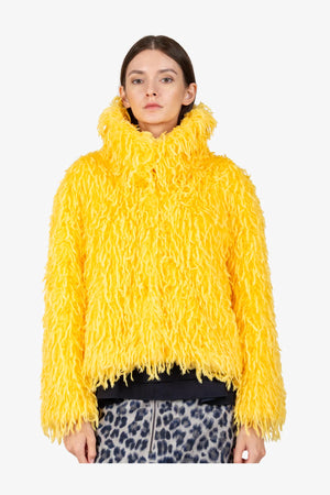 Unechte Pelzjacke mit Umlegekragen 05