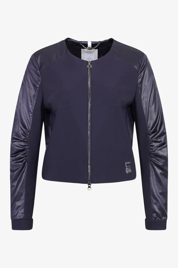 Kurze Jacke mit Rundhalsausschnitt 01