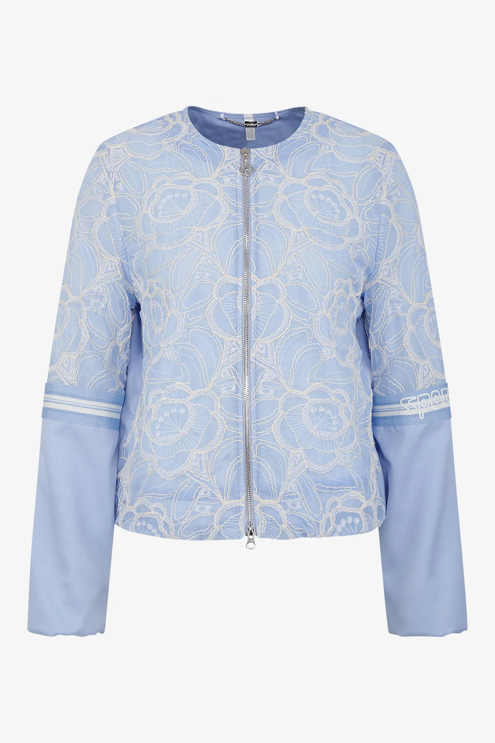 Jacke mit Rundhalsausschnitt 01