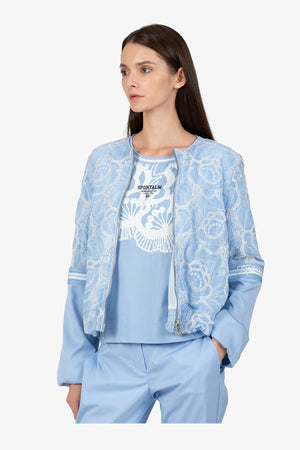 Jacke mit Rundhalsausschnitt 05