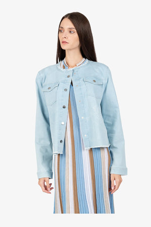 Jacke mit Rundhalsausschnitt 05