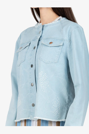 Jacke mit Rundhalsausschnitt 06