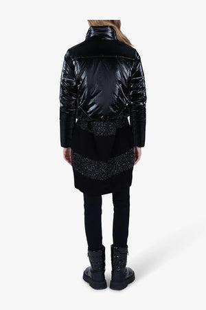 Outdoor-Jacke mit Strasspaspel 05