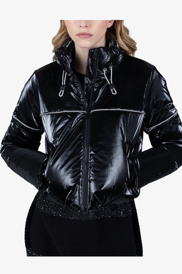 Outdoor-Jacke mit Strasspaspel 06