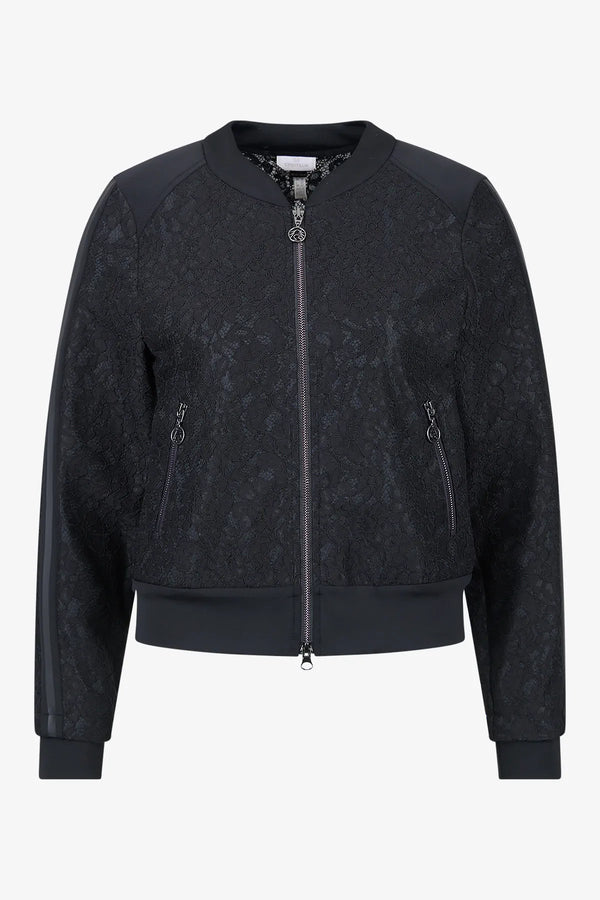 Bomberjacke aus edler, gebondeter Spitze 01