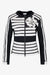 Jacke mit aufwendigen Velourleder-Streif 01