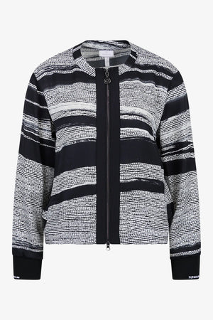 Blusen-Blouson mit abstraktem Print 01