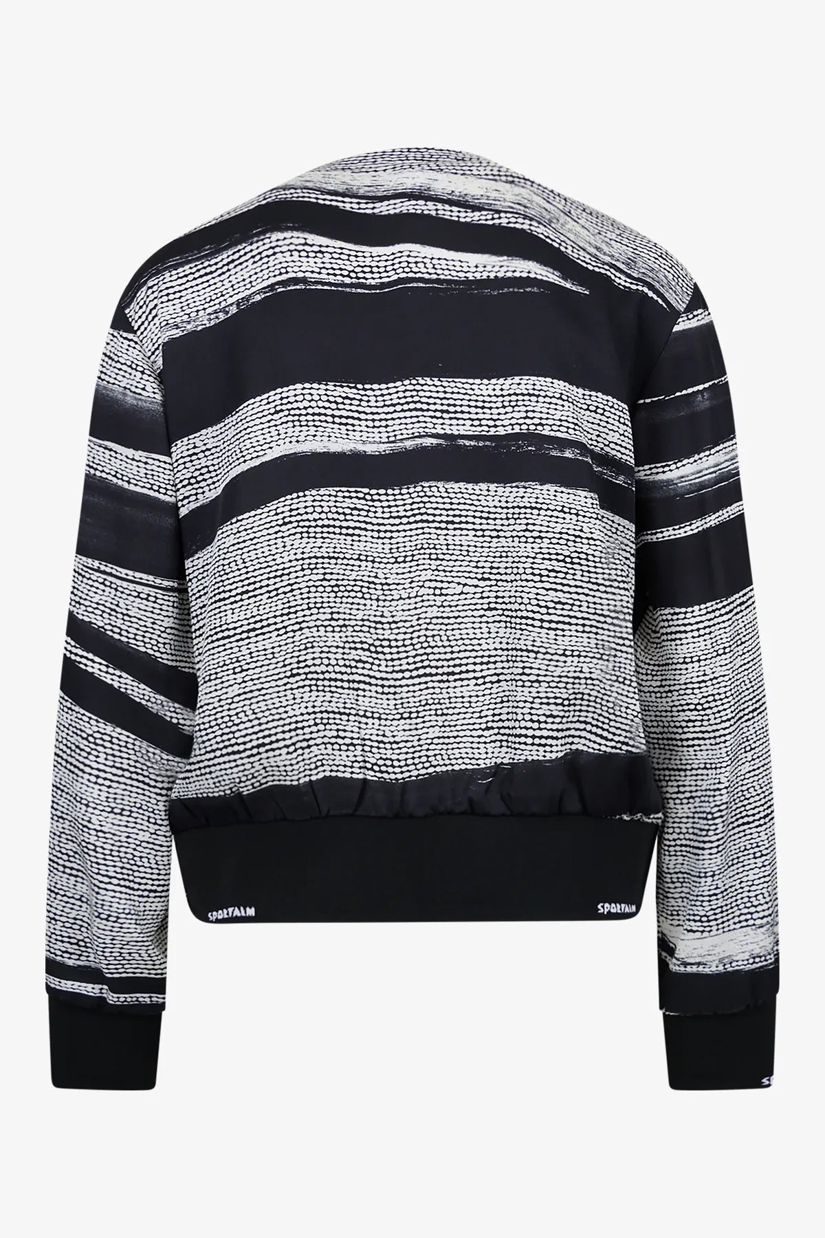 Blusen-Blouson mit abstraktem Print 02