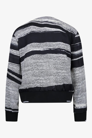 Blusen-Blouson mit abstraktem Print 02