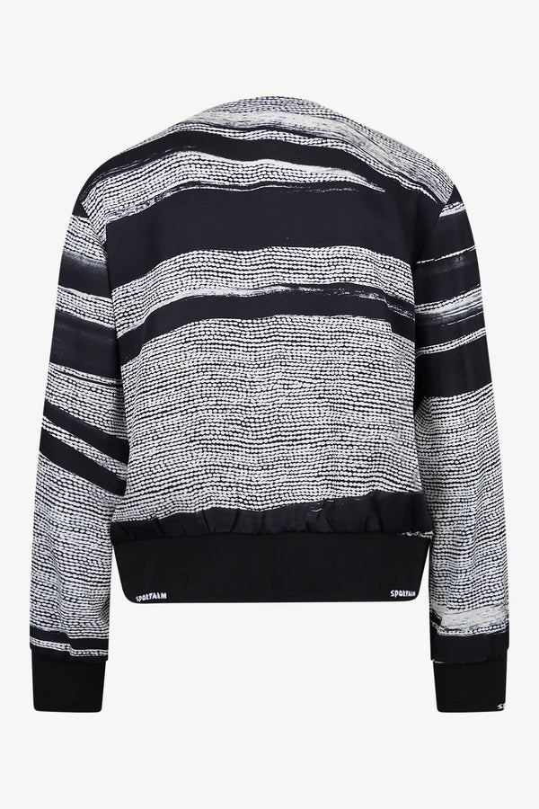 Blusen-Blouson mit abstraktem Print 02