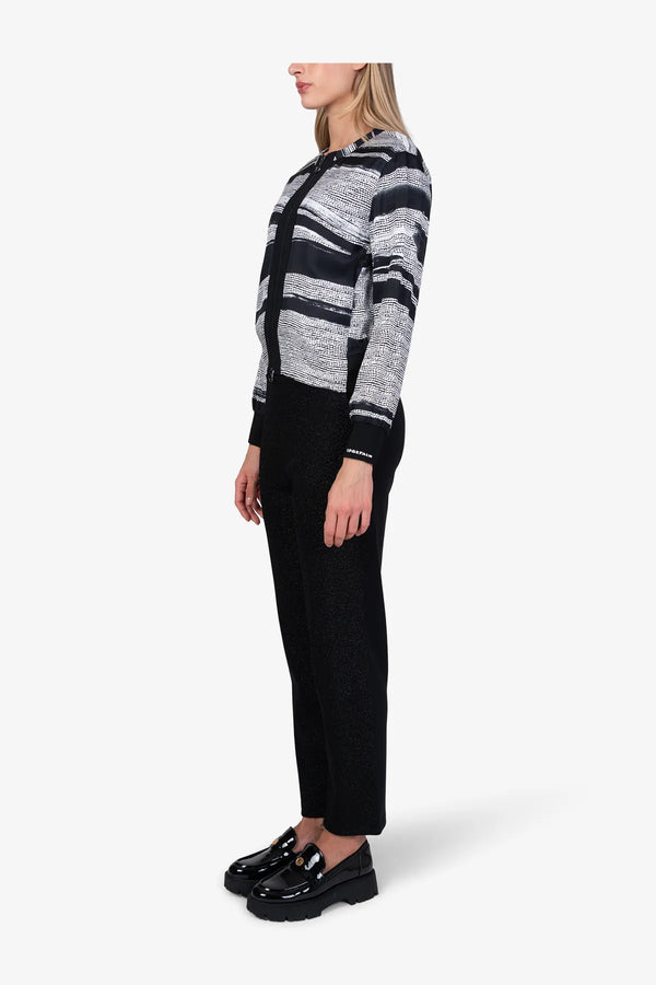 Blusen-Blouson mit abstraktem Print 04