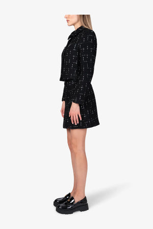Kurze Tweed-Indoor-Jacke 04
