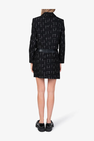 Kurze Tweed-Indoor-Jacke 05