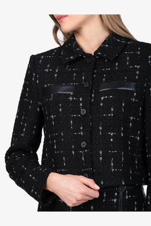 Kurze Tweed-Indoor-Jacke 06