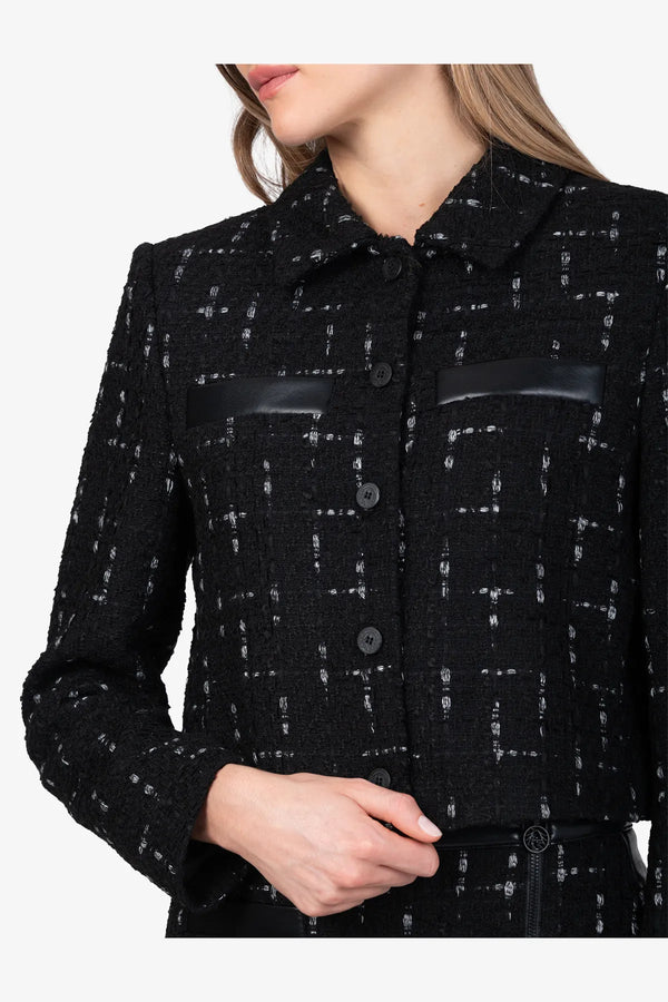 Kurze Tweed-Indoor-Jacke 06