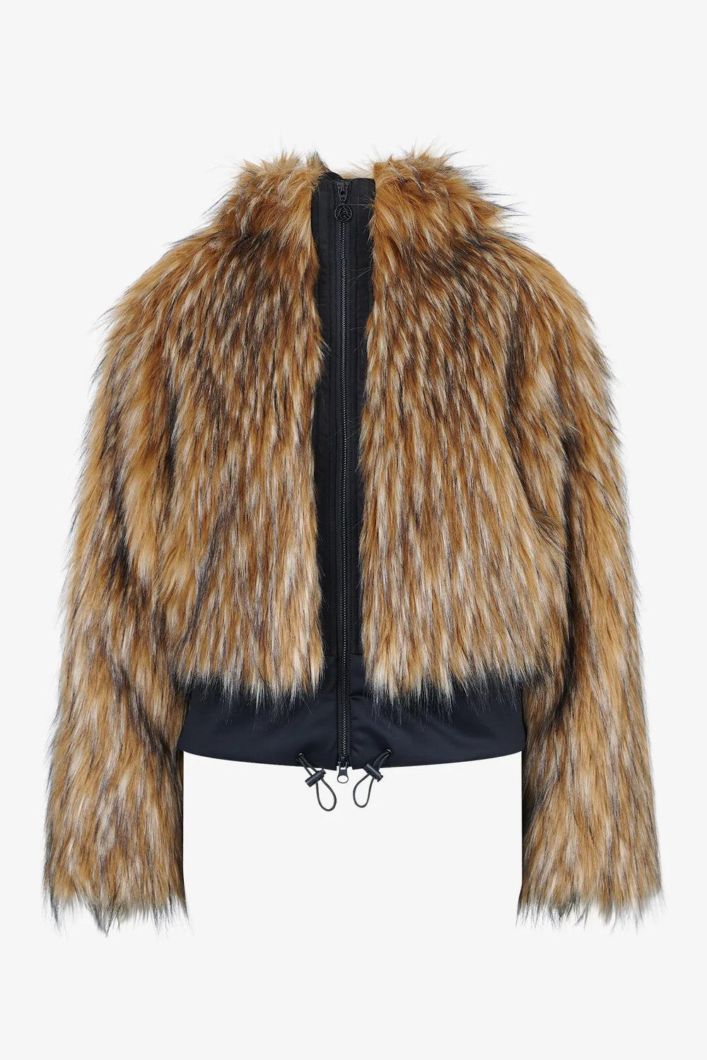 Unechte Felljacke mit Kapuze 01