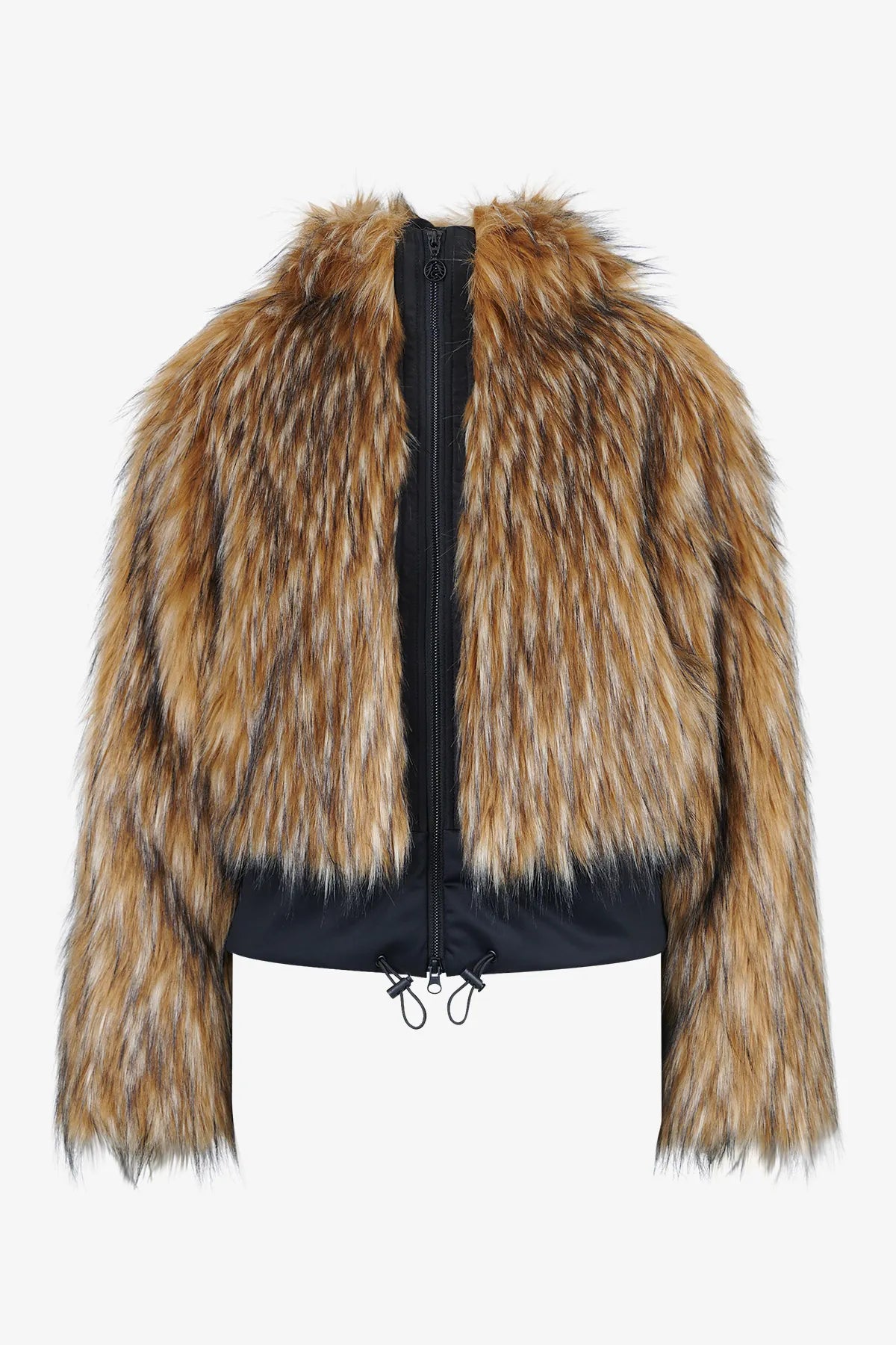 Unechte Felljacke mit Kapuze 01