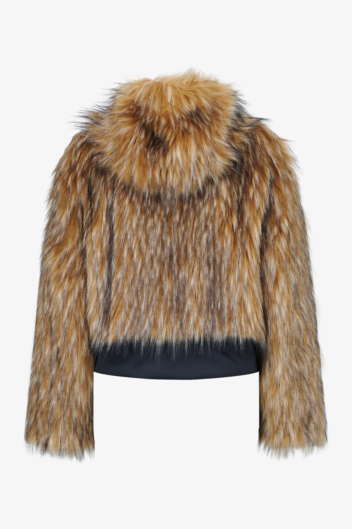 Unechte Felljacke mit Kapuze 02