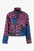 Cropped Jacke mit buntem Print 01