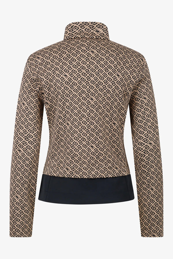 Jacke mit grafischem Jacquard-Dessin 02