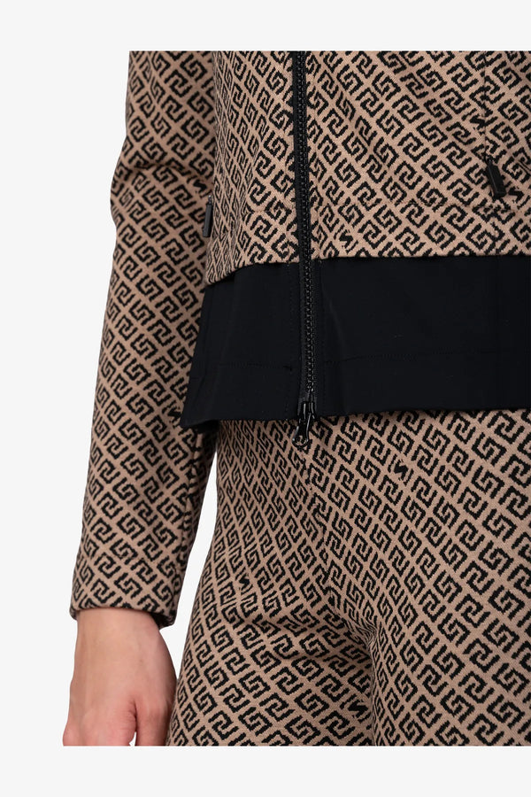 Jacke mit grafischem Jacquard-Dessin 07
