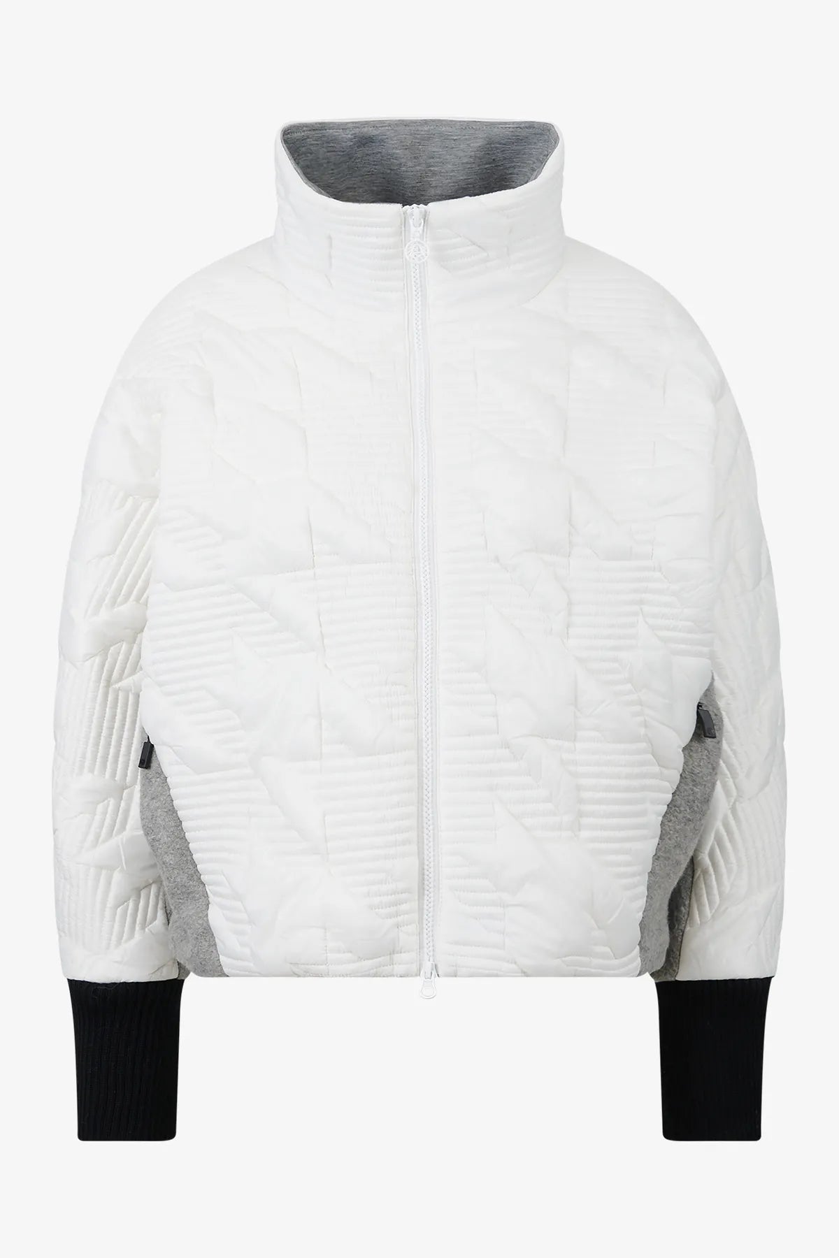 Extravagante Jacke im Materialmix 01