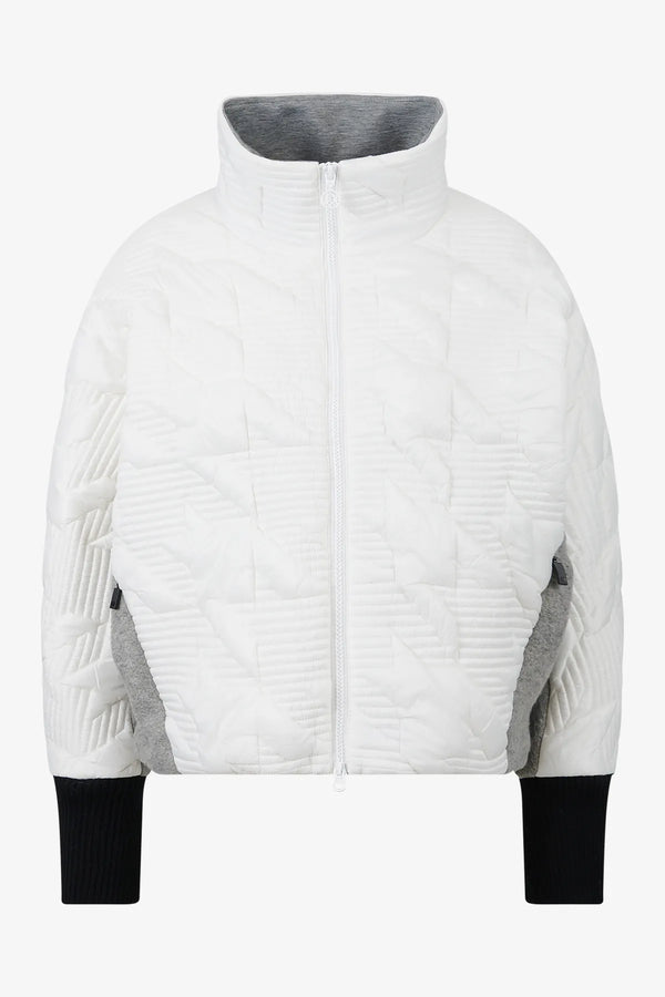 Extravagante Jacke im Materialmix 01