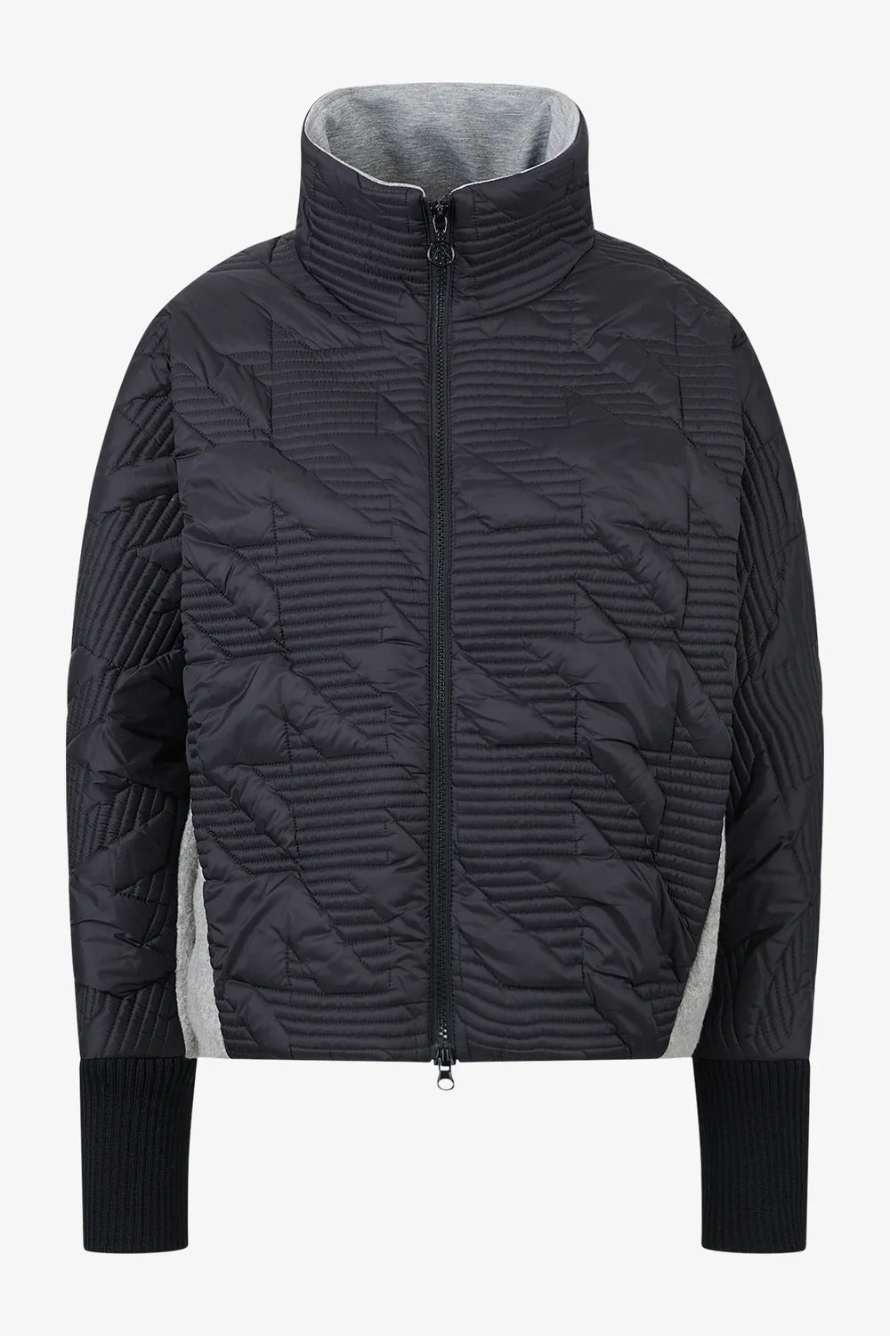 Extravagante Jacke im Materialmix 01