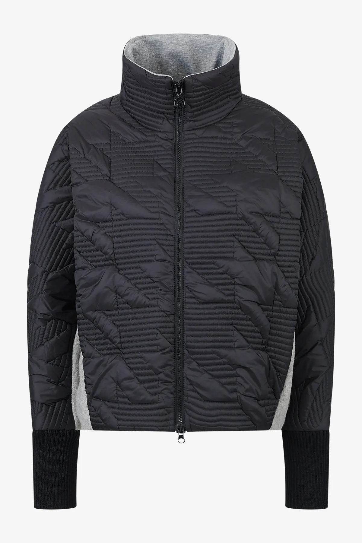 Extravagante Jacke im Materialmix 01