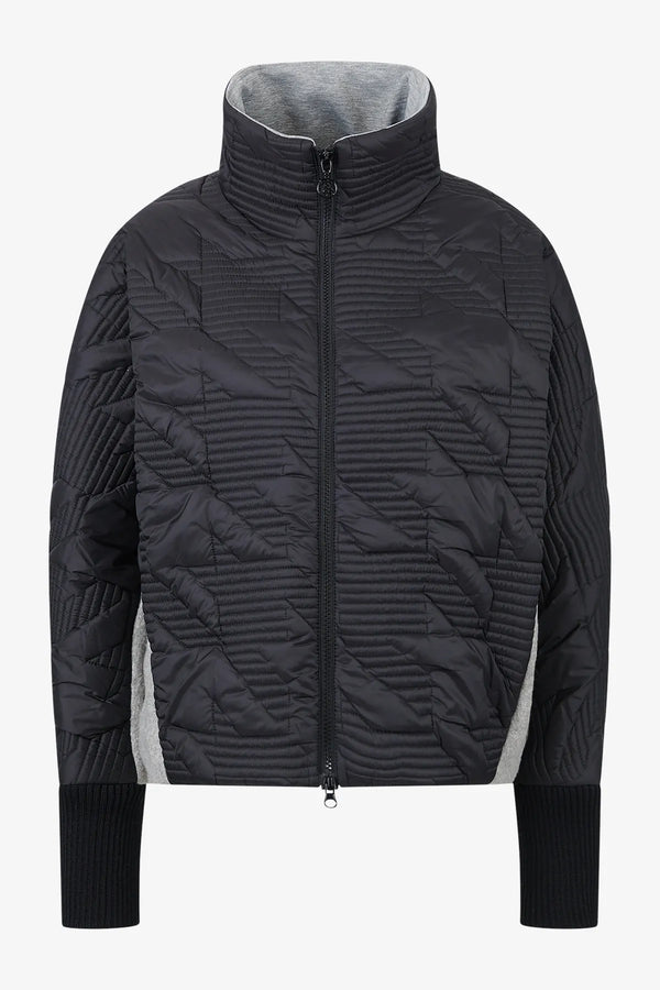 Extravagante Jacke im Materialmix 01