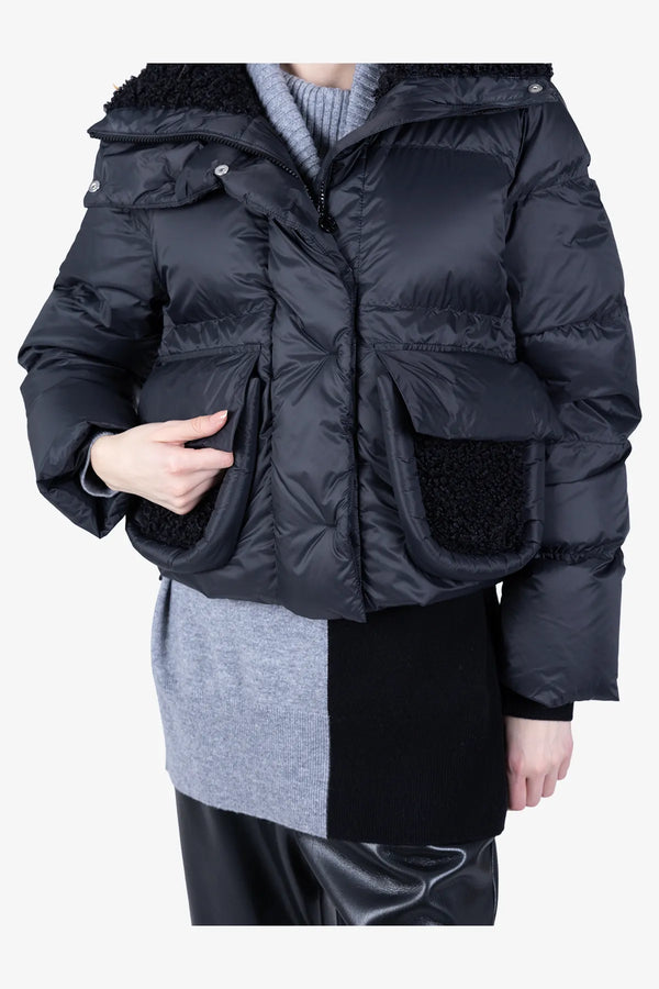 Daunenjacke mit Plüsch-Details 07