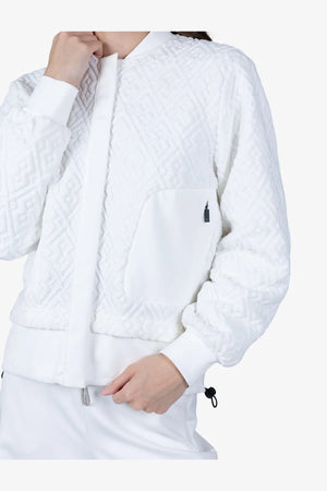 Raffinierte Fleece-Jacke mit Prägung 06