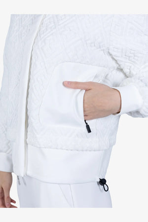 Raffinierte Fleece-Jacke mit Prägung 07