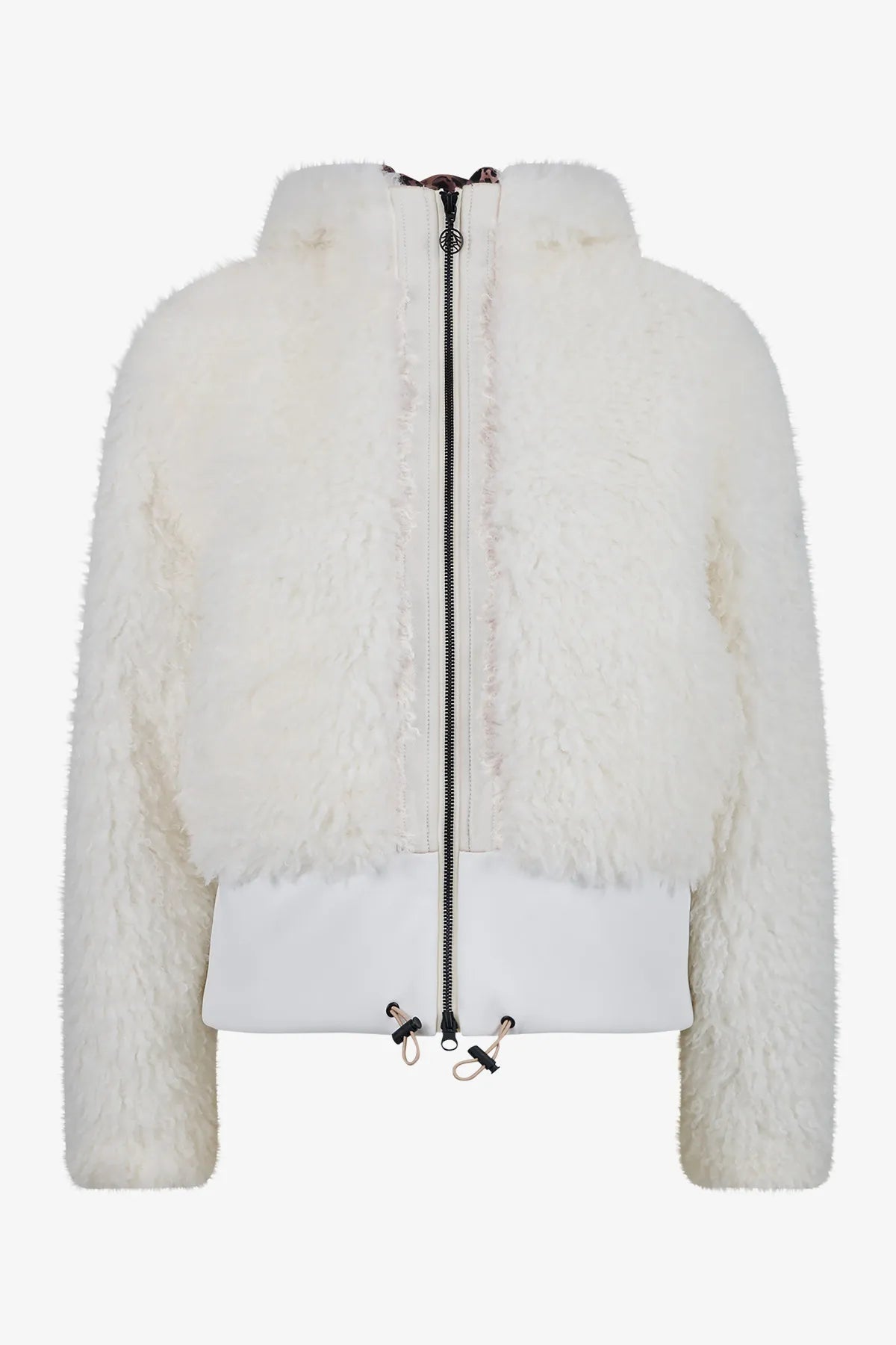 Unechte Felljacke mit Kapuze 01