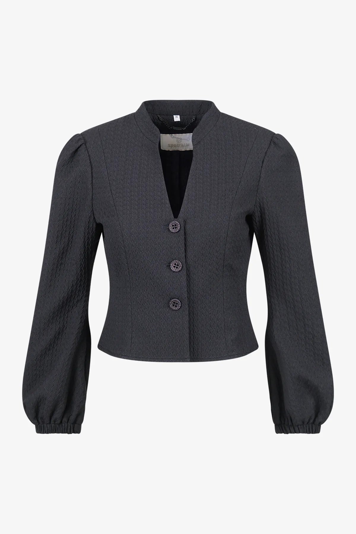 Feminine Jacke mit voluminösem Ärmel 01