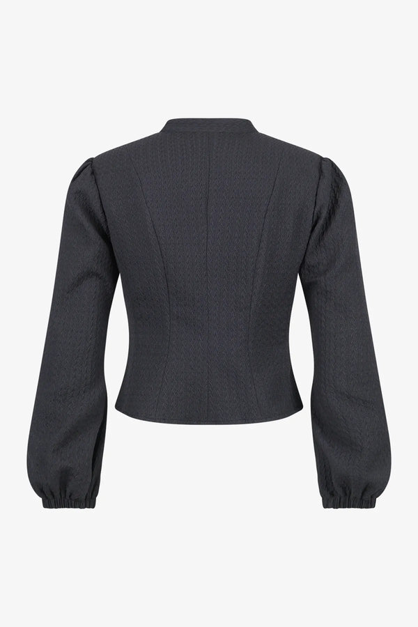 Feminine Jacke mit voluminösem Ärmel 02