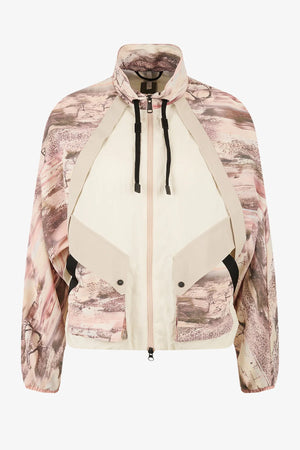 Kurze, bedruckte Oversized-Jacke 01