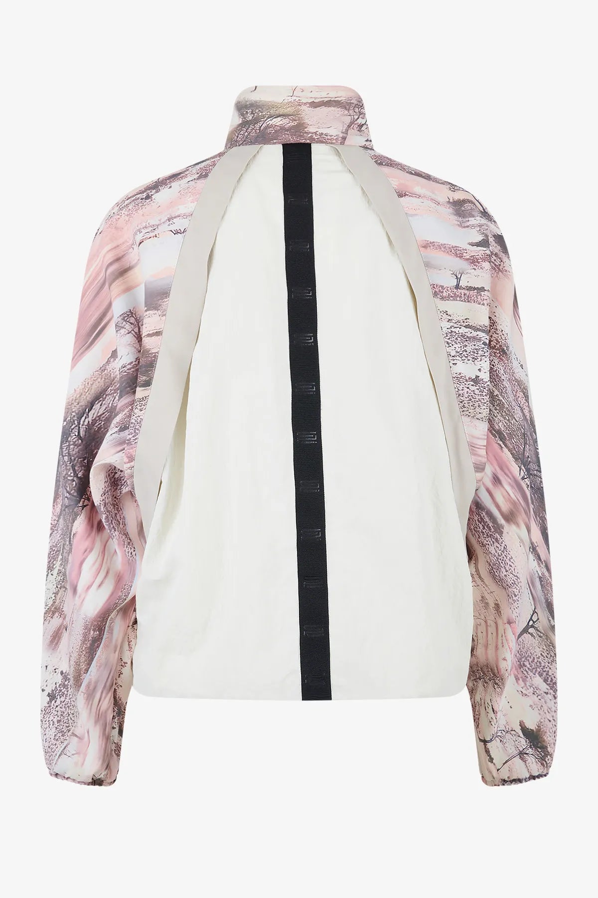 Kurze, bedruckte Oversized-Jacke 02