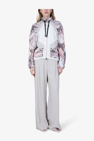 Kurze, bedruckte Oversized-Jacke 03