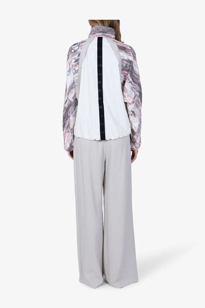 Kurze, bedruckte Oversized-Jacke 05