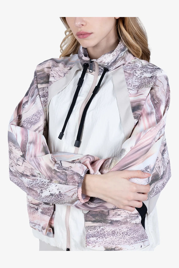 Kurze, bedruckte Oversized-Jacke 06