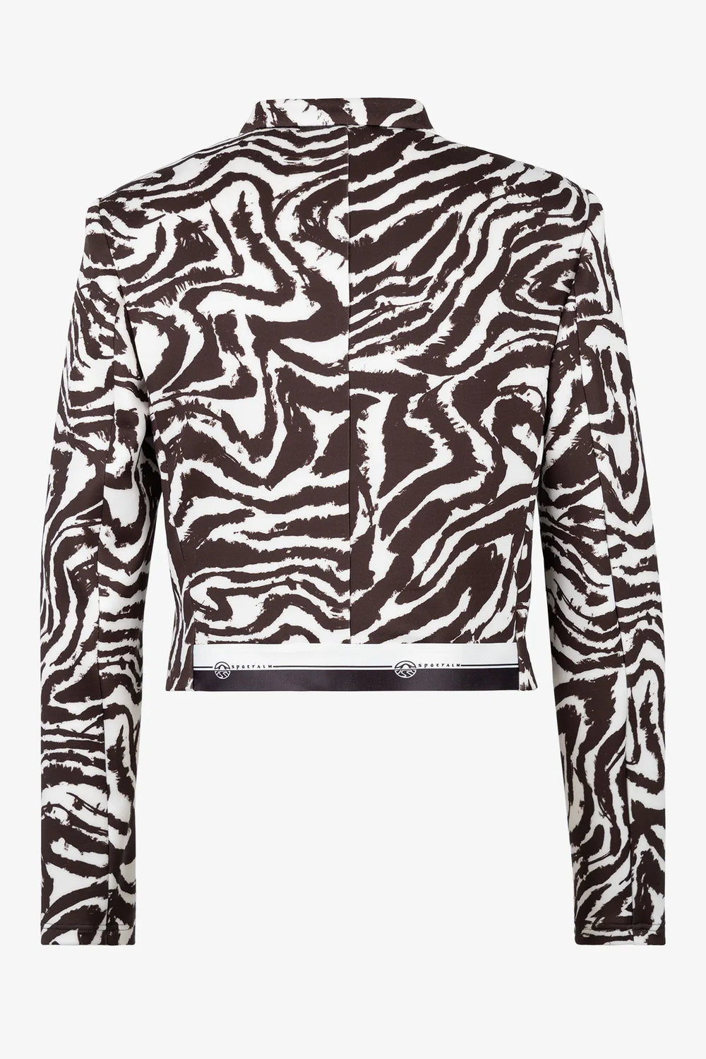 Jacke mit Stehkragen im Zebra-Dessin 01