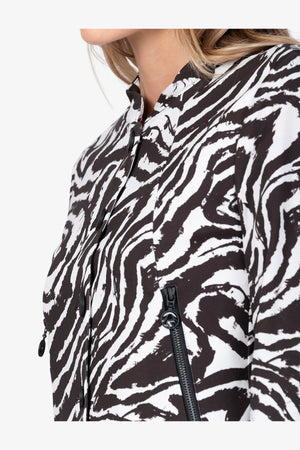 Jacke mit Stehkragen im Zebra-Dessin 07