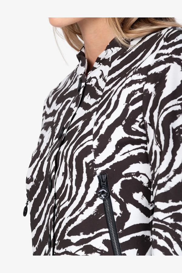 Jacke mit Stehkragen im Zebra-Dessin 07